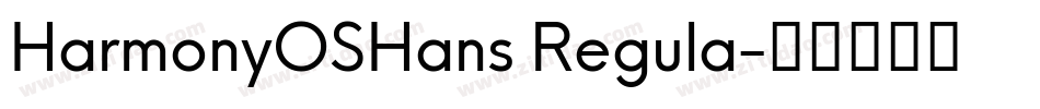 HarmonyOSHans Regula字体转换